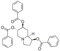 1,6,7-Indolizinetriol, octahydro-, tribenzoate (ester), 1S-(1.alpha.,6.beta.,7.alpha.,8a.beta.)- Struktur