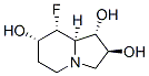 1,2,7-Indolizinetriol, 8-fluorooctahydro-, 1S-(1.alpha.,2.beta.,7.alpha.,8.alpha.,8a.alpha.)- Struktur