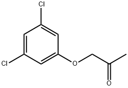 1-(3,5-ジクロロフェノキシ)プロパン-2-オン 化学構造式
