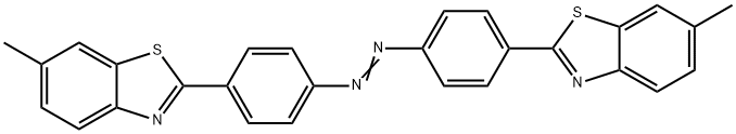 2,2'-(azodi-p-phenylene)bis(6-methylbenzothiazole) 结构式