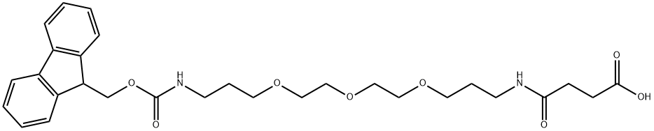 FMOC-1-AMINO-4,7,10-TRIOXA-13-TRIDECANAMINE SUCCINIMIC ACID Structure