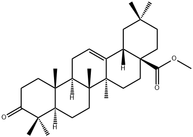 3-オキソオレアナ-12-エン-28-酸メチル 化学構造式