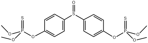 4,4'-スルフィニルビスフェノールビス(チオりん酸O,O-ジメチル) 化学構造式
