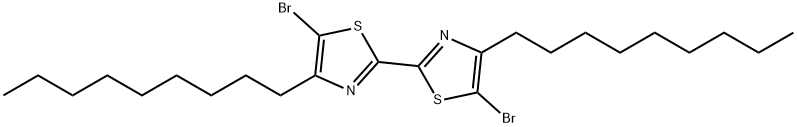 5,5'-ジブロモ-4,4'-ジノニル-2,2'-ビチアゾール 化学構造式