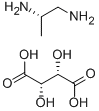 (S)-(-)-DIAMINOPROPANE TARTARIC ACID 化学構造式