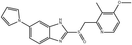 2-[(4-methoxy-3-methyl-pyridin-2-yl)methylsulfinyl]-5-pyrrol-1-yl-3H-benzoimidazole