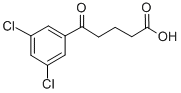 5-(3,5-ジクロロフェニル)-5-オキソ吉草酸 化学構造式