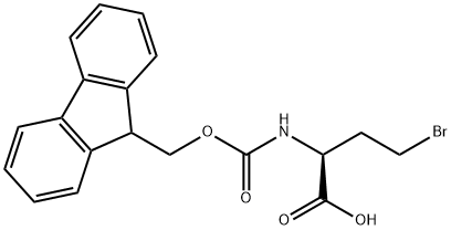 (S)-FMOC-2-氨基-4-溴丁酸, 172169-88-9, 结构式