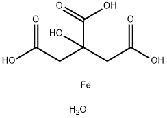 Iron(III) citrate trihydrate Struktur