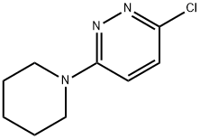 3-クロロ-6-(ピペリジン-1-イル)ピリダジン 化学構造式