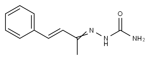 (4-phenylbut-3-en-2-ylideneamino)urea Struktur