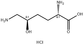 (5R)-5-羟基-L-赖氨酸 二盐酸盐 一水合物,172213-74-0,结构式