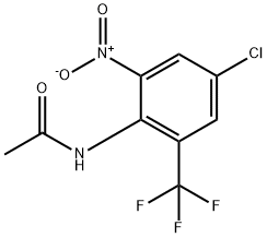 2-ACETAMINO-5-CHLORO-3-NITRO BENZOTRIFLUORIDE Struktur