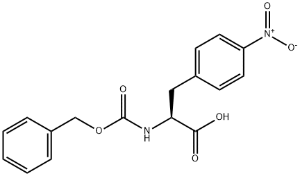 L-Phenylalanine, 4-nitro-N-[(phenylMethoxy)carbonyl]- Structure