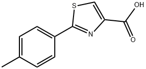 2-(4-甲基苯基)-1,3-噻唑-4-羧酸,17228-99-8,结构式