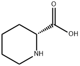 (2R)-ピペリジン-2-カルボン酸 化学構造式