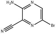 3-AMINO-6-BROMOPYRAZINE-2-CARBONITRILE 化学構造式