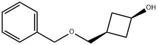 CIS-3-ベンジルオキシメチルシクロブタノール 化学構造式