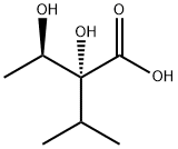 [2R,3R,(+)]-2,3-ジヒドロキシ-2-イソプロピルブタン酸 化学構造式