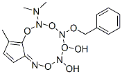 4H-Cyclopentoxazole-5,6-diol, 2-(dimethylamino)-3a,5,6,6a-tetrahydro-4-(phenylmethoxy)methyl-, 3aS-(3a.alpha.,4.alpha.,5.beta.,6.alpha.,6a.alpha.)- Structure