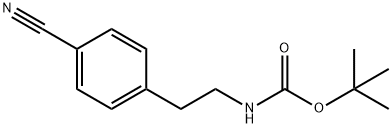 2-(4-CYANO-PHENYL)-N-BOC-ETHYLAMINE Structure