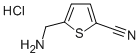 5-(AMINOMETHYL)THIOPHENE-2-CARBONITRILE HYDROCHLORIDE 化学構造式