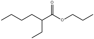 2-エチルヘキサン酸N-プロピル 化学構造式