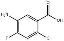 5-氨基-2-氯-4-氟苯甲酸, 172404-33-0, 结构式