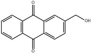 2-ヒドロキシメチルアントラキノン 化学構造式