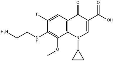 1,2-乙二胺加替沙星, 172426-86-7, 结构式