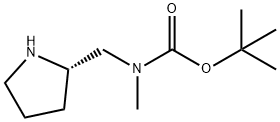 (S)-甲基(2-吡咯烷基甲基)氨基甲酸叔丁酯, 172477-91-7, 结构式