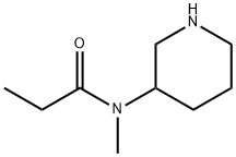 Propanamide,  N-methyl-N-3-piperidinyl- Structure