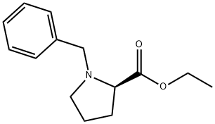 1-ベンジル-D-プロリンエチル 化学構造式