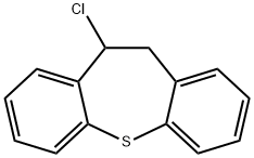 10-Chloro-10, 11-dihydro-dibenz(b,f)thiepin 化学構造式