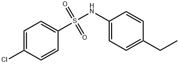 4-氯-N-(4-乙基苯基)苯磺酰胺,1725-89-9,结构式