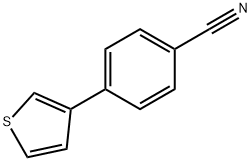 4-(3-チエニル)ベンゾニトリル 化学構造式