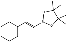 1,3,2-Dioxaborolane, 2-[(1E)-2-cyclohexylethenyl]-4,4,5,5-tetramethyl- Structure