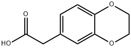 (2,3-二氢-苯并[1,4]二氧-6)-乙酸 结构式