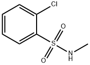 2-クロロ-N-メチルベンゼンスルホンアミド 化学構造式