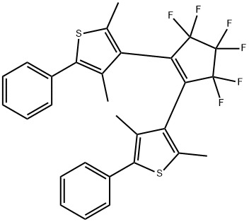 1,2-双(2,4-二甲基-5-苯基-3-噻吩基)-3,3,4,4,5,5-六氟-1-环戊烯,172612-67-8,结构式