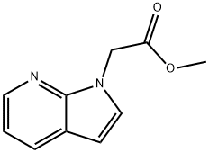 2-(1H-ピロロ[2,3-B]ピリジン-1-イル)酢酸メチル 化学構造式