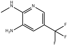 3-アミノ-2-メチルアミノ-5-(トリフルオロメチル)ピリジン 化学構造式