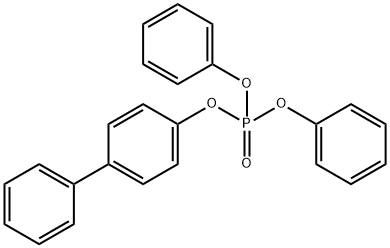 4-Biphenylol diphenyl phosphate Struktur