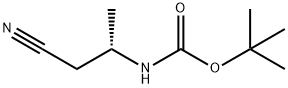 3-N-BOC-(S)-AMINO BUTYRONITRILE Structure