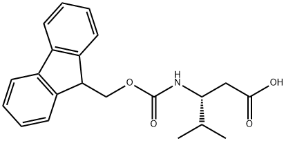 Fmoc-L-beta-homovaline Structure