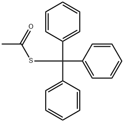 TRIPHENYLMETHANETHIOL ACETATE Structure