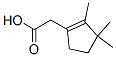 2,3,3-Trimethylcyclopenta-1-ene-1-acetic acid Structure