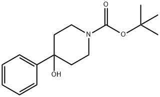 1-N-BOC-4-HYDROXY-4-PHENYLPIPERIDINE Struktur
