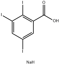 2,3,5-三碘苯甲酸钠 结构式