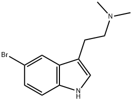 5-溴-N,N-二甲基乙胺基吲哚, 17274-65-6, 结构式